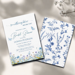 Etwas Blau vor dem "I do" Blumenkohl-Brautparty Einladung