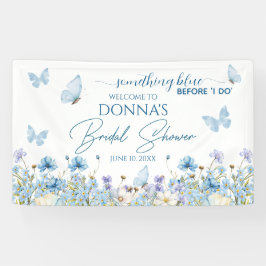Etwas Blau vor "I do" Brautparty Willkommen Banner