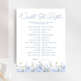 Etwas Blau würde sie eher Brautparty Game