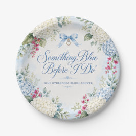 Etwas Blaue Brautparty-Papierplatten | Blau H Pappteller