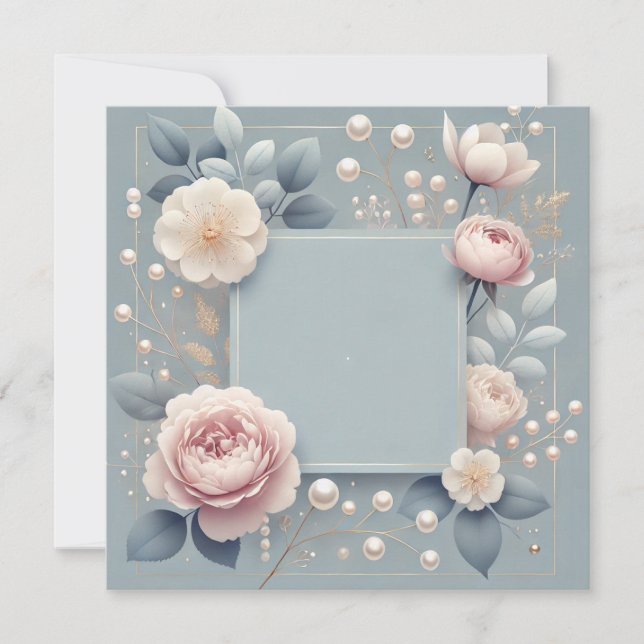 Etwas Blaue Einladung Ankündigung (Vorderseite)