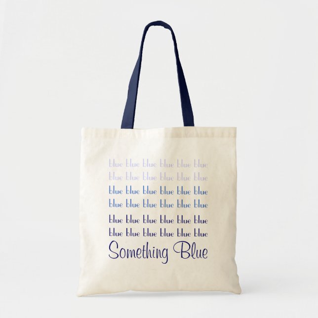Etwas blaue Hochzeits-Tasche Tragetasche (Vorne)