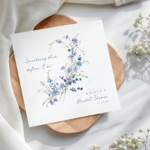 Etwas Blaue Wildblumen-Brautparty