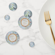 Etwas Blauer Eleganter Wildblume Hochzeitstisch