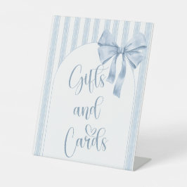 Etwas Blaues bevor ich heirate Geschenke & Karten Sockelschild