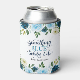 Etwas Blaues bevor ich Navy Floral mache Dosenkühler