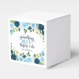 Etwas Blaues bevor ich Navy Floral mache Geschenkschachtel