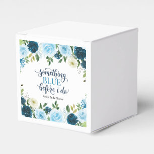Etwas Blaues bevor ich Navy Floral mache Geschenkschachtel
