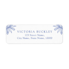 Etwas Blaues Botanisches Rücksendeadresse