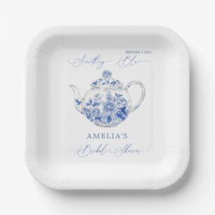 Etwas Blaues Brause Shower Toile Teekanne Pappteller