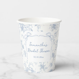 Etwas Blaues Brautparty Pappbecher