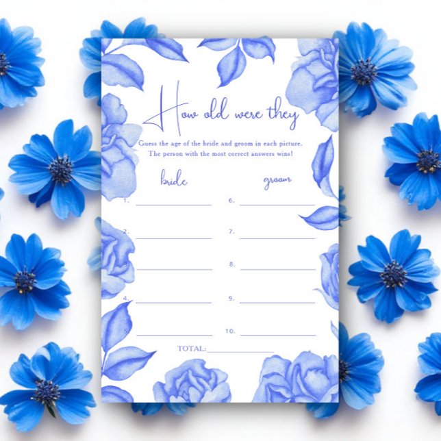 Etwas Blaues Florales Wie alt waren sie Hochzeit (Von Creator hochgeladen)