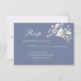 Etwas Blaues Hochzeit RSVP-Karte RSVP Karte