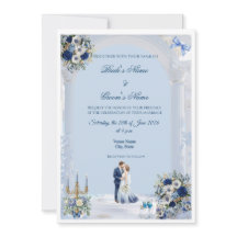 Etwas Blaues Hochzeitseinladungskarte