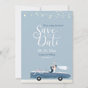 Etwas Blaues Save-the-Date-Ankündigung Einladung