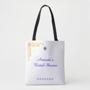 Etwas Blaues und Griechisches Brautbad Tasche