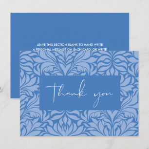 Etwas Blaues vor der Hochzeit - Blue Bridal Shower Dankeskarte