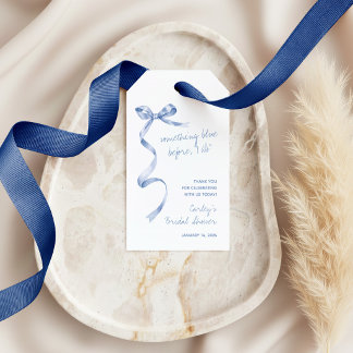 Etwas Blaues vor der Hochzeit - Moderne Bridal Sho Geschenkanhänger