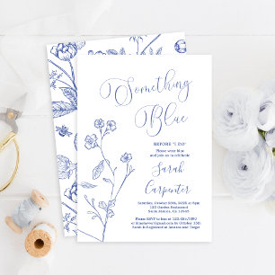 Etwas Blaues vor meiner Bridal Shower Einladung