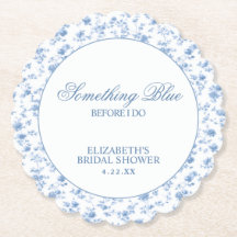 Etwas Blaues vor meiner eleganten Hochzeitsdusche