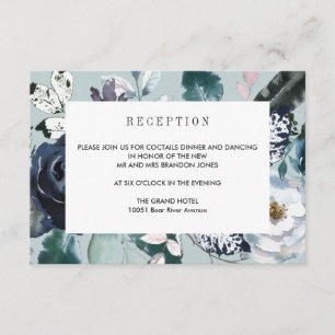 Etwas Blaues WEDING Rezeptionsdetails Begleitkarte