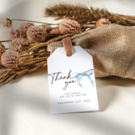 Etwas Blue Bow Tying Brautparty-Geschenk-Tag Geschenkanhänger