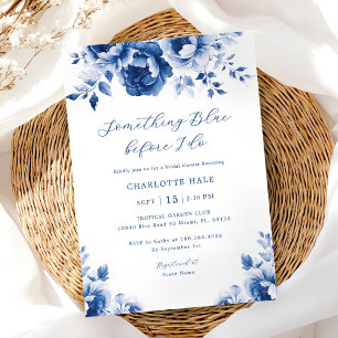 Etwas Blue Brautparty Einladung