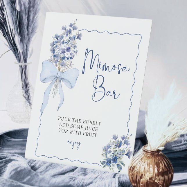 Etwas Blue Brautparty Mimosa Bar Station Sockelschild (Von Creator hochgeladen)