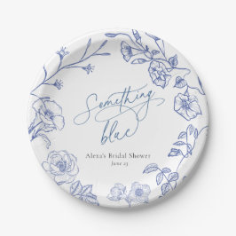 Etwas Blue Brautparty Pappteller