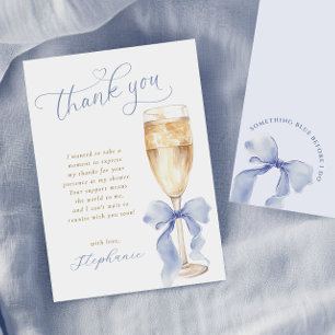 Etwas Blue Brautparty Vielen Dank Karte