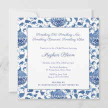 Etwas Blue Chinoiserie Chic Brautparty