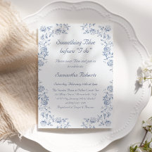Etwas Blue Chinoiserie Floral Brautparty