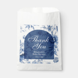 Etwas Blue Floral French Toile Chinoiserie Geschenktütchen