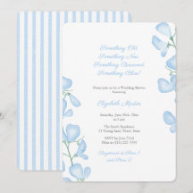 Etwas Blue Summer Floral Brautparty Party