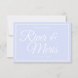 Etwas Blue Wedding speichert die Datumskarte Save The Date