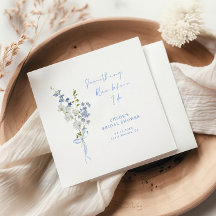 Etwas Blue Wildblume Bouquet Brautparty