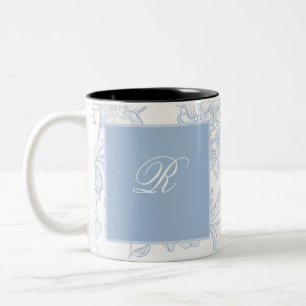 Etwas Blue Wildblume Bridal Dusche Einladung Zweifarbige Tasse