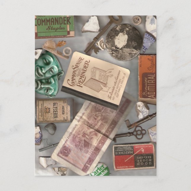 ETWAS BORROWED POSTKARTE (Vorderseite)