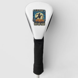 Etwas Böses kommt mit der Hexe Halloween-Kürbis Golf Headcover