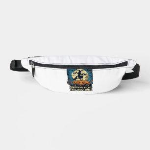 Etwas Böses Kommt Mit Hexe Halloween Kürbis Bauchtasche