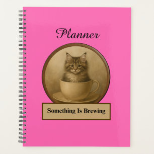 Etwas braut sich zusammen Maine Coon Hot Pink Plan Planer