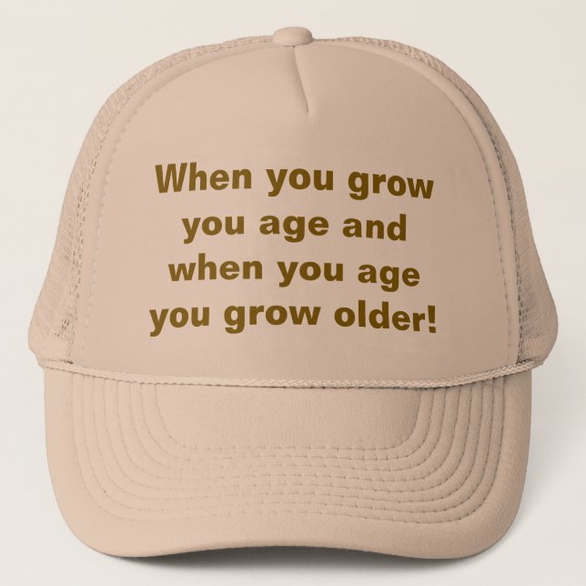 Etwas, das über das witzige Altern nachdenkt Truckerkappe (Vorderseite)