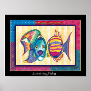 Etwas-Fischartig-Plakat Poster