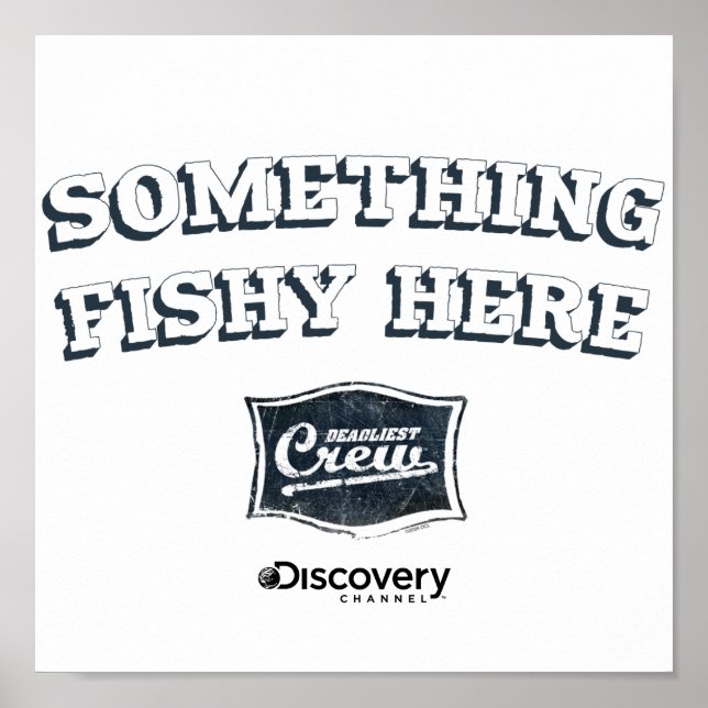 Etwas Fischen hier Poster (Vorne)
