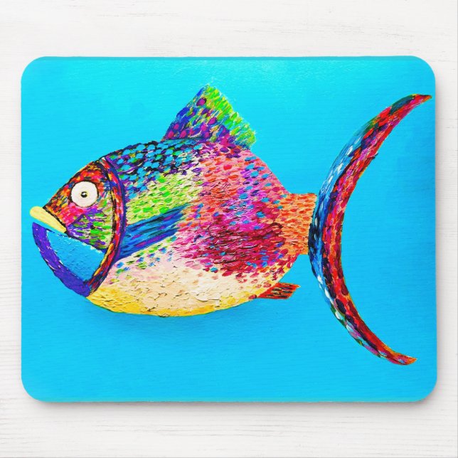 Etwas Fischen Spaß Maus Pad Mousepad (Vorne)