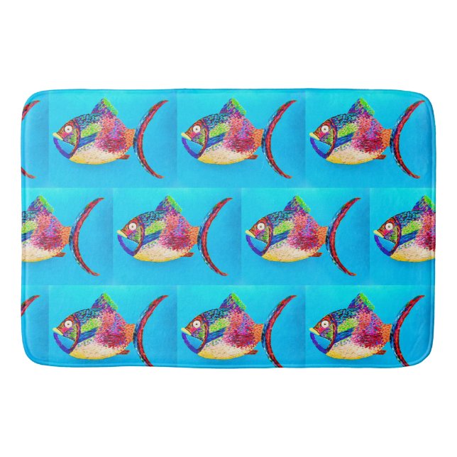 Etwas Fishy Bath Mat Badematte (Vorderseite)