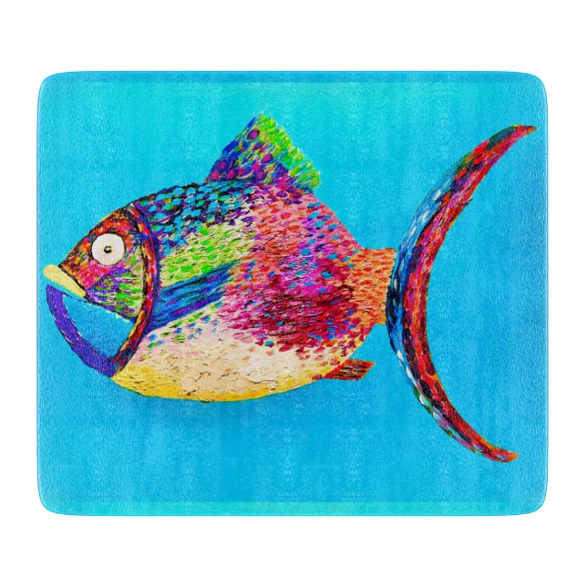 Etwas Fishy Cutting Board Schneidebrett (Vorderseite)