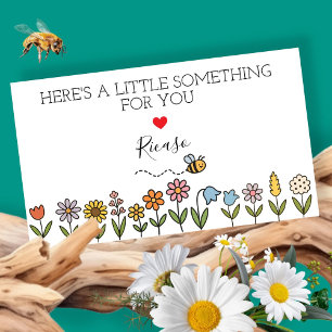 Etwas für dich Biene auf Blumen Personalisiertes G Visitenkarte