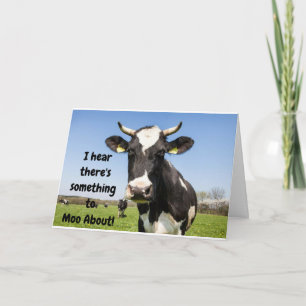 ETWAS FÜR MOO ÜBER SIE SIND *70* KARTE