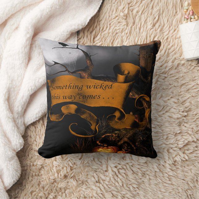 Etwas gemunkeltes Halloween Kissen (Decke)